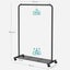 Single Rail Garment Rack - Black Carousel 9