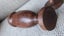 $50 NR Vintage Old carved wood chalice / cups / wine goblets x 2 Carousel 2