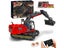 RC Excavator Building Block Set Truck Construction Vehicles Model with Motor Carousel 1