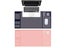2 X Blue Pink Office Mouse Mat with Waterproof PVC Cover Visible Pocket for Card Carousel 1