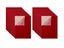 20Pcs Self-Adhesive Felt Fabric Sheets Sticky Backing Velvet Liner - Red Carousel 1