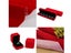 20Pcs Self-Adhesive Felt Fabric Sheets Sticky Backing Velvet Liner - Red Carousel 2