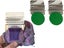2 X Green Small Loom Speedweve Type Weave Tool Set DIY 14 Hooks Darning Machine Carousel 1