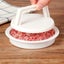 1 Set Round Shape Hamburger Press Food-Grade Plastic Hamburger Meat Carousel 1