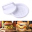 1 Set Round Shape Hamburger Press Food-Grade Plastic Hamburger Meat Carousel 2