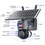 WIFI Home Alarm Security Camera 2K Panel CCTV Outdoor Carousel 11