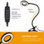 USB LED Flexible Lamp Dimming Reading Study Clip Eye Protection Table Lamp Carousel 4