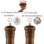 Wood Salt And Pepper Grinder Mill Set Classic Manual Salt Grinder Can Be Filled Carousel 4
