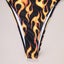 Womens One Piece Flame Print High Cut Bodysuit Swimsuit Bikini Swimwear Bathing Carousel 4