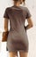 Women's Crewneck Bodycon Dress Short Sleeve T Shirt Dress Tie Waist 2021 Summer Carousel 3