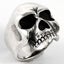Keith Richards Solid Sterling Silver 925 Skull Ring Sz 14.5 - Large Size Carousel 1