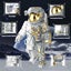 Spaceman Building Set- White n Gold- 900 bricks -Lego fans-Collectible Build Carousel 7
