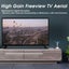Portable TV Antenna Indoor Outdoor Digital HD Freeview Aerial Ariel 200Mile Carousel 5