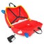 Trunki Ride on Kids Suitcase Luggage Toy Box | Frank Fire Engine Carousel 3
