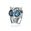 $1 reserve Enchanting Silver alloy Owl Charm with Sparkling Blue Eyes Carousel 1