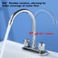 Bathroom Sink Faucet Center Bathroom Faucet With Pop-up Sink Drain Utility Hose Carousel 5