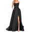 Elegant Hight Split Evening Maxi Dress Sexy Lace-Up Backless Long Carousel 1