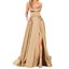 Elegant Hight Split Evening Maxi Dress Sexy Lace-Up Backless Long Carousel 2