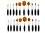 10Pcs Toothbrush Makeup Brushes Set Powder Brush Carousel 7