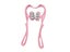 6-Roller Hand Neck Shoulder Massager Handheld Massager Pink Carousel 2