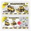 39pc Construct IT Buildables 2-in-1 Roadworks Vehicle Set w Case Kids 3+ YLW Carousel 3