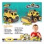 39pc Construct IT Buildables 2-in-1 Roadworks Vehicle Set w Case Kids 3+ YLW Carousel 4