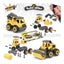 39pc Construct IT Buildables 2-in-1 Roadworks Vehicle Set w Case Kids 3+ YLW Carousel 8