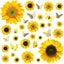 Sunflower Wall Decor 27 Pcs Sunflower Stickers For Walls With 3d Carousel 1