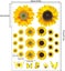 Sunflower Wall Decor 27 Pcs Sunflower Stickers For Walls With 3d Carousel 2