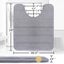 Memory Foam U-shaped Toilet Bath Mat Contour Rug With Water Absorption And Non- Carousel 4