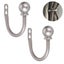 Metal Curtain Holdbacks Wall Mounted Drapery Tiebacks With Screws Decorative Wi Carousel 2