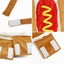 Hot Dog Pet Costume warm Soft Cute Party Cosplay Costumes For Puppy Small Dogs Carousel 4
