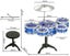 New Jazz Rock Drum Set Kids Toys Drums Cymbal Stool Sticks Black Afterpay Carousel 4