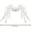 Halloween Decoration 59inch Giant Halloween Hairy Spider Realistic Scary White Carousel 3