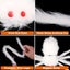 Halloween Decoration 59inch Giant Halloween Hairy Spider Realistic Scary White Carousel 4