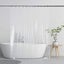Heavy Duty Shower Curtain Liner 72 X 72 Inches Clear Shower Curtain Liner With Carousel 1
