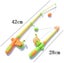 Fishing Toys 7 Pcs Baby Toy Magnetic Fishing Rod Models Catching Game Kids Bath Carousel 3