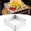 Adjustable Stainless Steel Square Biscuit Cutter Cake Baking Mold - Square Cake Carousel 3