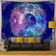 Tapestry Blue Starry Night Tapestry Mandala Celestial Moon Tapestry Wall Hangin Carousel 3