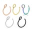 Stylish Simple Fake Nose Ring Hoop Fish Hook Stainless Steel Nail - Set Of 5 Carousel 1