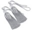 1 Pair Curtain Tiebacks Rope Curtain Clips With Balls Handmade Tassel Ribbon Ti Carousel 3