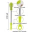 Long Handle Silicone Baby Bottle Cleaning Brush Water Bottle Cleaner 1pcs Green Carousel 3