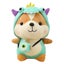 Transformation Squirrel Plush Toy Cartoon Dinosaur Elk Doll Unicorn Childrens D Carousel 1