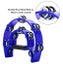 6pcs Tambourine Blue Metal Jingles set Hand Held Percussion Half-Moon Tambourine Carousel 3