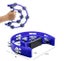 6pcs Tambourine Blue Metal Jingles set Hand Held Percussion Half-Moon Tambourine Carousel 4