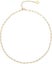 18k Gold Paperclip Chain Choker Satellite Chain Lava Bead Pendant Necklace Dain Carousel 1