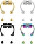 False Nose Ring Horseshoe Ring Artificial New Stainless Steel Magnetic Nose Rin Carousel 1