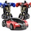 2 In 1 Deformation Robot Car Model Mini Auto Deformation Robot Toy Carousel 4