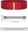 3 Pieces Women Wide Belt Elastic Cinch Waistband Stretch Dress Belt For Ladies Carousel 2