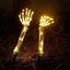 2 Pcs Skeleton Arm Lawn Lamp Halloween Decor Lights Solar Powered Yard Props Carousel 2